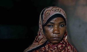 فاطمة، أم لأحد عشر طفلا، وتبلغ من العمر 45 عاما، فرت من منزلها منذ ثلاث سنوات بسبب الصراع المستمر في اليمن.