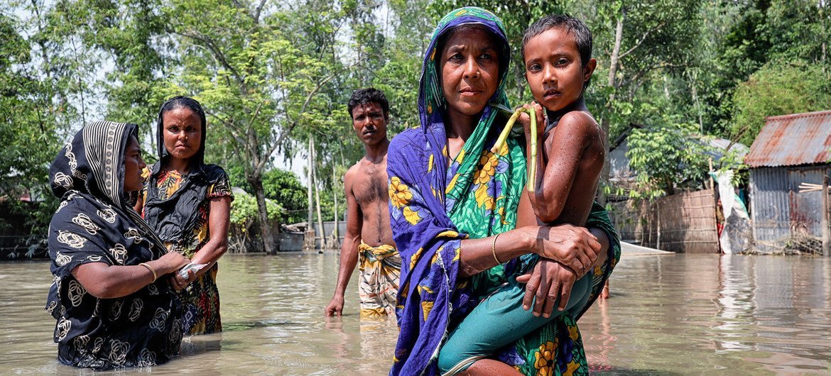 Las inundaciones sufrieron en todo el mundo debido al cambio climático