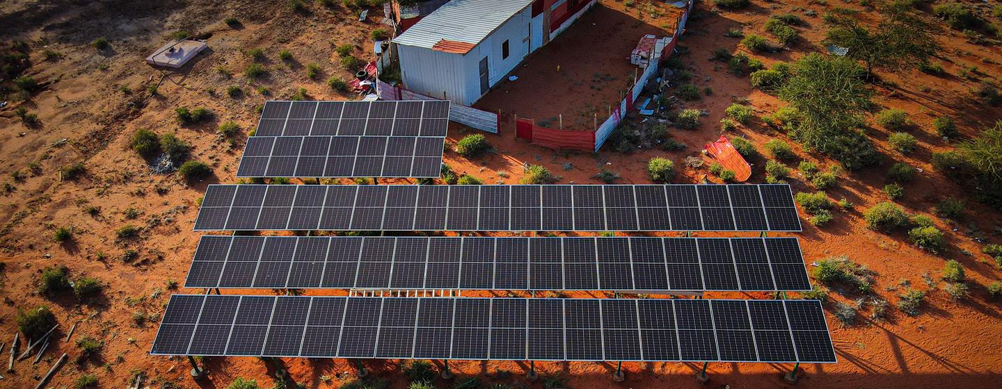 Solar panels provide consistent power to the university in Abudwaq, Galmadug. Solar panels provide consistent power to the university in Abudwaq, Galmadug.