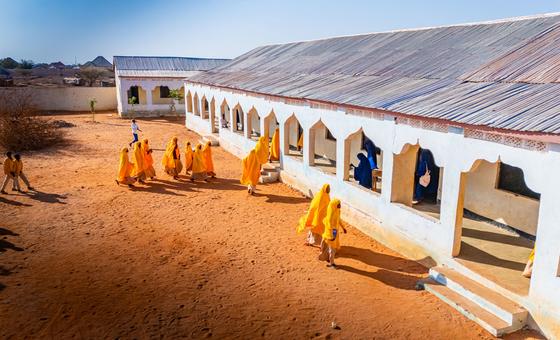 Une nouvelle école primaire en Somalie, construite grâce au système de cofinancement de l'OIM.