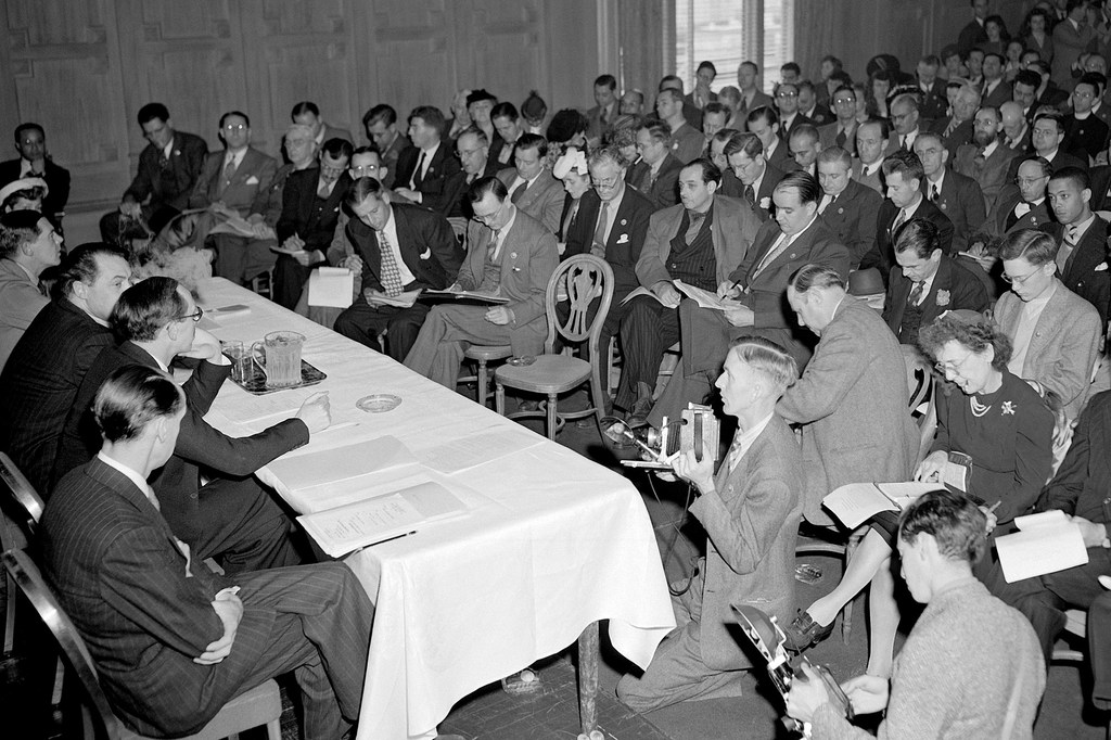 Delegados en la Conferencia de San Francisco, donde se firmó la Carta de la ONU. Delegados en la Conferencia de San Francisco, donde se firmó la Carta de la ONU.