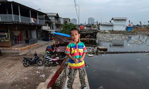 This concrete barrier in Jakarta, Indonesia, is not enough to stop the Java Sea flooding nearby communities during the rainy season (2024)