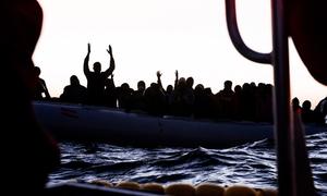 Migrants who have attempted to cross the Mediterranean into Europe are rescued at sea. (file)