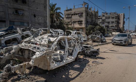 Buena parte de Gaza se encuentra en ruinas.