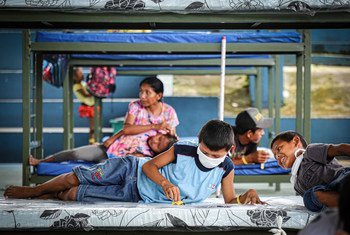 Los indígenas venezolanos Warao en Brasil han sido trasladados a un lugar seguro en Manaos durante la pandemia de coronavirus. (Foto de archivo)