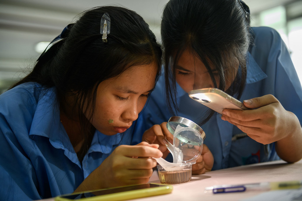 UNICEF is working on expanding STEM education for girls in rural areas.