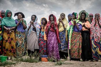 Des agricultrices lors d'une pause dans leur travaux agricoles dans la région de Maradi, au Niger.