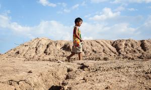 Poverty caused by factors including climate change can make children more vulnerable to Violence.