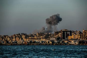Los ataques aéreos tienen como objetivo la parte occidental de la ciudad de Gaza.