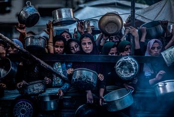 یو این امدادی اداروں کے مطابق غزہ میں بڑے پیمانے پر بھوک پھیلی ہوئی ہے۔