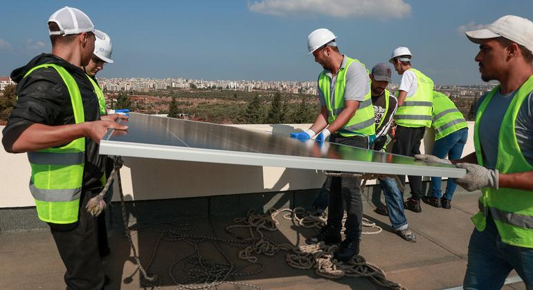 Painel solar, Beirute Painel solar, Beirute