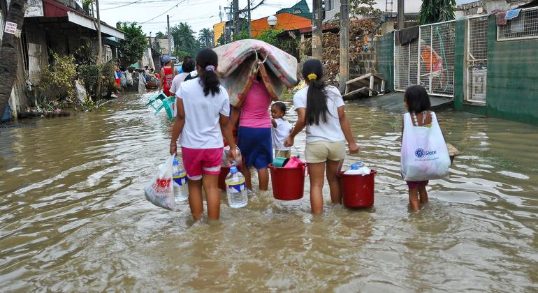 Typhoon Ketsana dropped a month's worth of rainfall in a single day in Thailand.