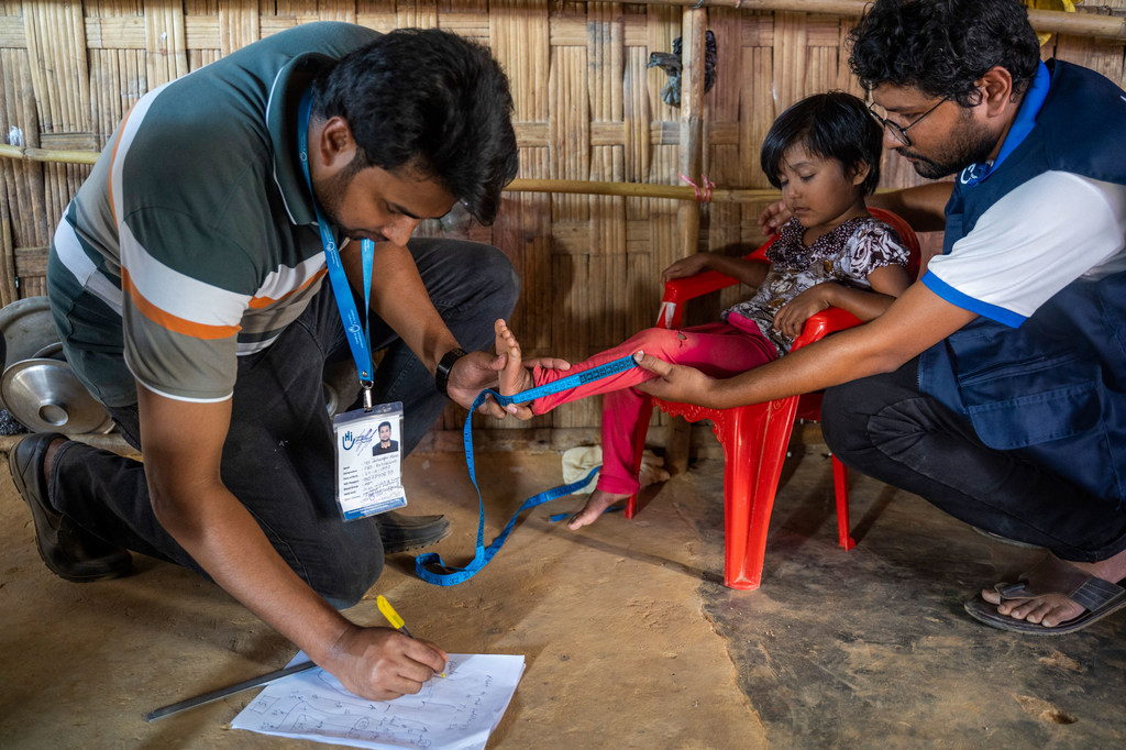 Le HCR soutient les réfugiés rohingyas vivant avec des handicaps à Kutupalong au Bangladesh.