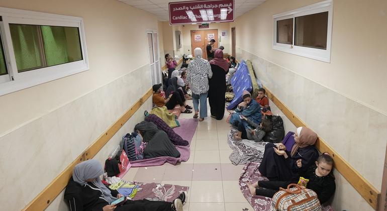 OMS saudou o que chamou de  “esforços heroicos” da equipe do Hospital Al-Shifa sitiado na Cidade de Gaza