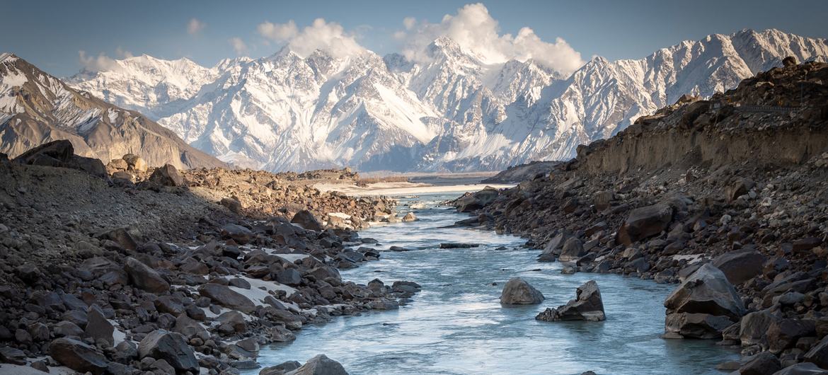 Montagnes près de Skardu, au Pakistan.