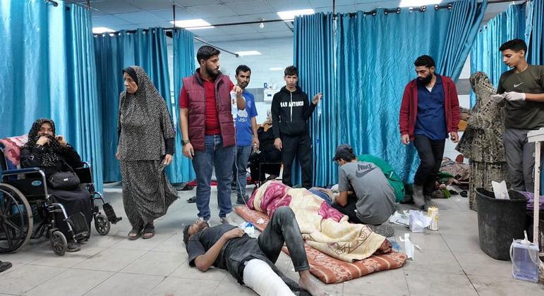 Los pacientes reciben tratamiento en el hospital Kamal Adwan, en el norte de Gaza.