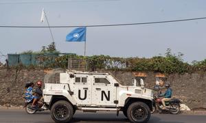UN peacekeepers patrol in Goma, in the eastern DR Congo.