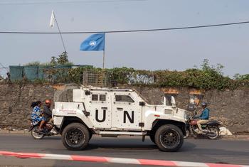 UN peacekeepers patrol in Goma, in the eastern DR Congo.