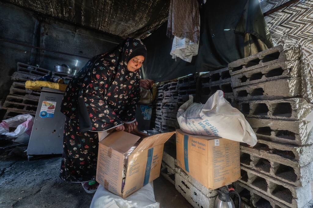 Продовольственная помощь в Газе.