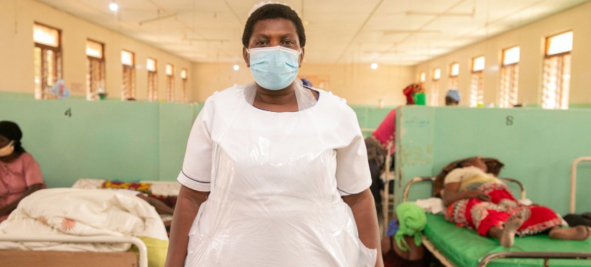 Eunice Marorongwe recovered from COVID-19 and is back at work helping patients.