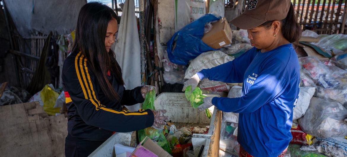 Edna Bilacog and Rose Ann Tungol have been supporting their families as waste segregators. Edna Bilacog and Rose Ann Tungol have been supporting their families as waste segregators.