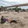 The dried out Manambovo river in Madagascar where the community has to use the remaining stagnant water to hydrate their cattle, wash their clothes and for their household. 