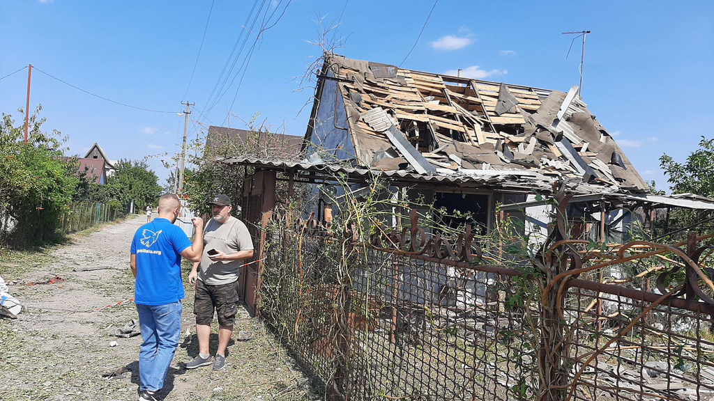 La région de Dnipro, en Ukraine, a été touchée par des attaques massives contre des infrastructures civiles le 26 août 2024.