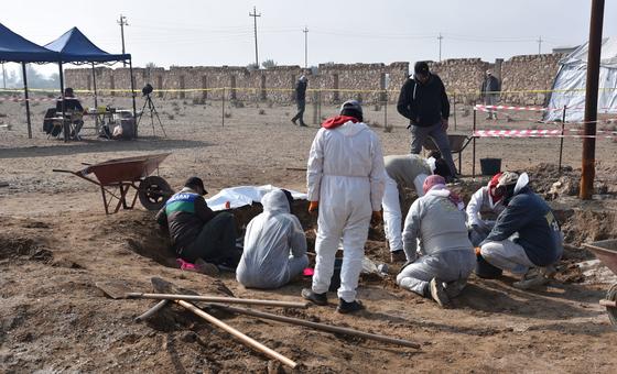 伊拉克安巴尔省发现一处疑似埋有“伊斯兰国”恐怖组织受害者的集体墓葬。（资料图片）