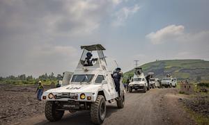 Walinda amani wa MONUSCO wakiwa kwenye doria mashariki mwa DR Congo