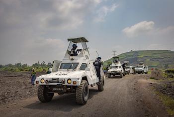 UN peacekeepers on patrol in eastern Democratic Republic of the Congo. 