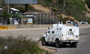 UNIFIL peacekeepers patrol in the vicinity of Tyre, south Lebanon. (file)