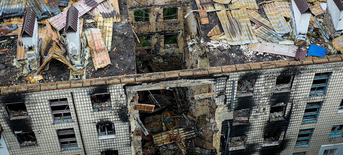 В результате российских авиаударов повреждены жилые дома по всей Украине. Фото из архива.