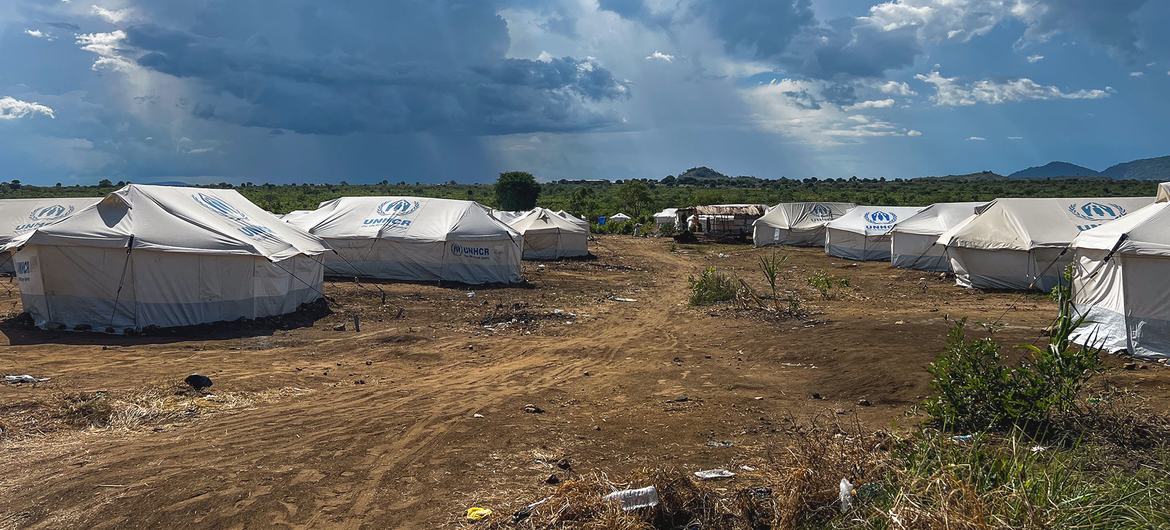 Tents have been set up at the Gorom refugee camp in South Sudan to host new arrivals from Sudan.