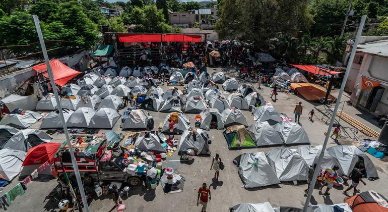 大约20万海地人因不安全状况被迫逃往临时地点，其中主要发生在首都太子港。