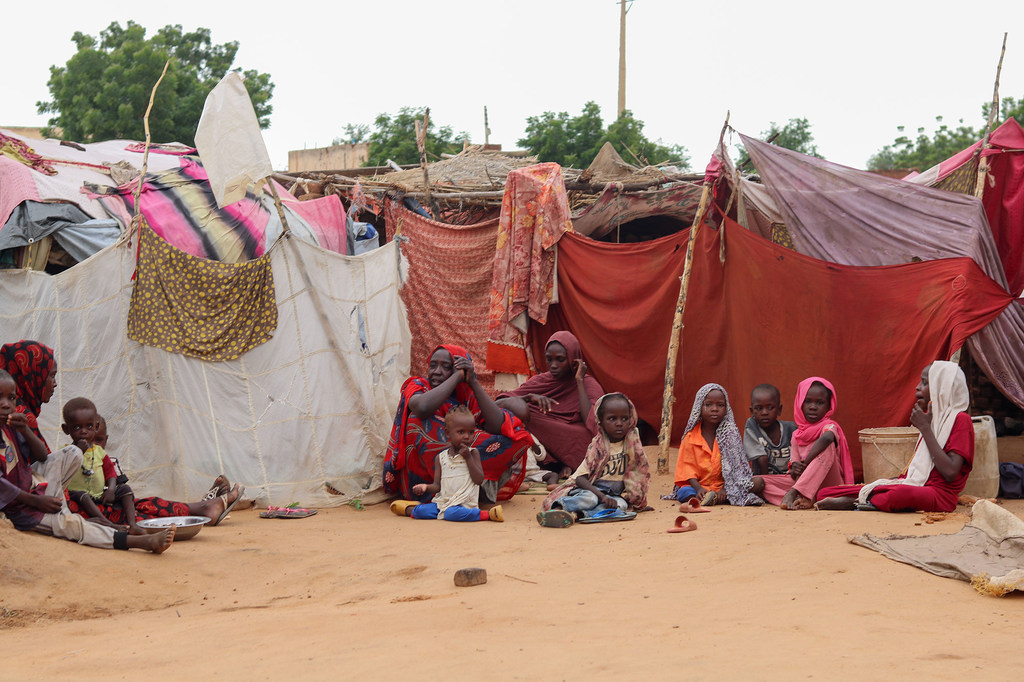 Лагерь переселенцев в Эль-Фашире, Северный Дарфур, Судан.