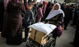 The people in Gaza are running out of food as the aid blockade continues.