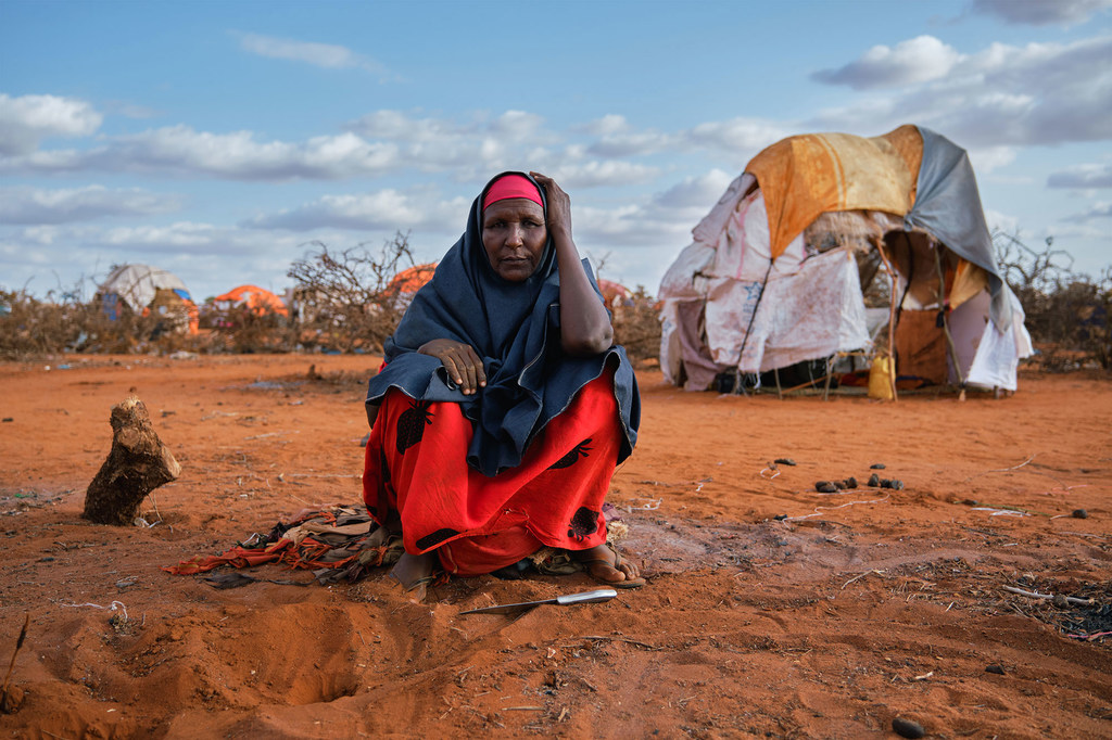 يؤدي الجفاف في الصومال إلى حركة نزوح.