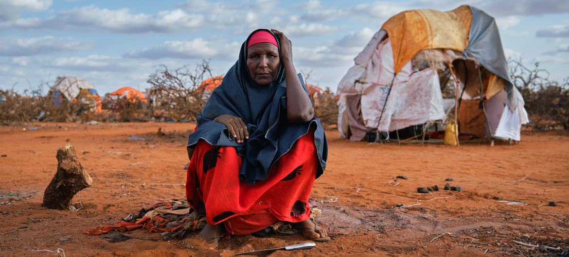  A seca na Somália está levando ao deslocamento de pessoas