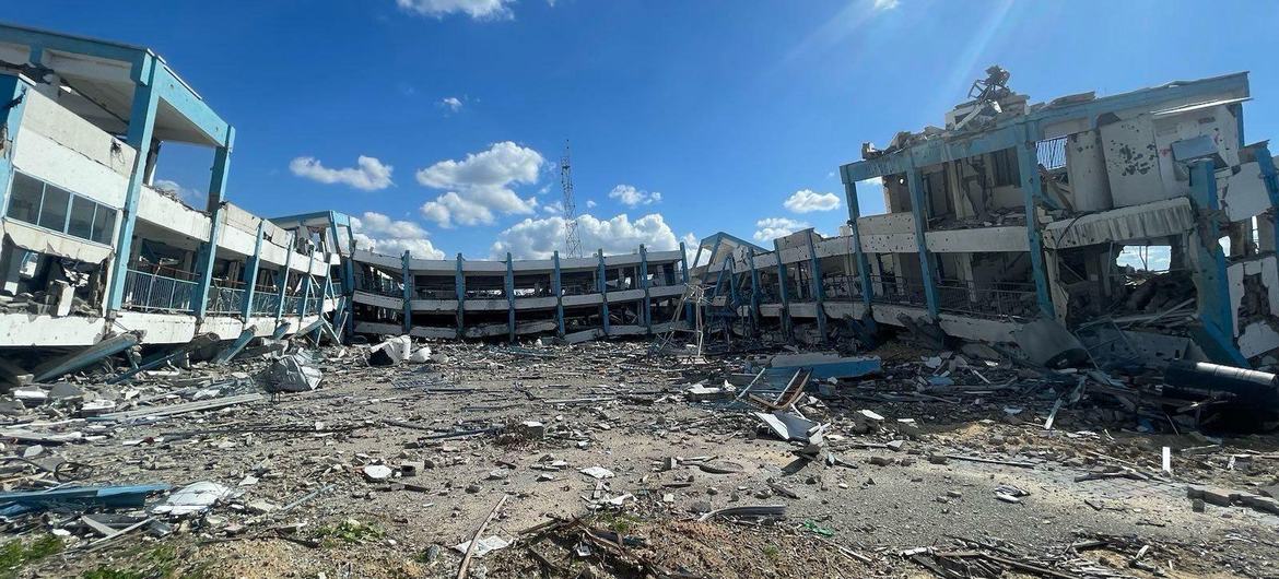 At the end of February, 84 UNRWA schools had been directly hit or damaged across the Gaza Strip since the beginning of the war.