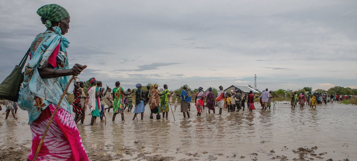 Some 700,000 people have been affected by floods in South Sudan, including in Pibor. 