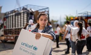 Relief supplies arrive in Lebanon. The UN's top aid official there has condemned the ongoing violence and attacks on healthcare. "There have been great violations of international humanitarian law," said Imran Riza.  