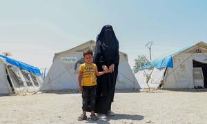 People displaced by conflict in Syria are living in camps in the northeast of the country.