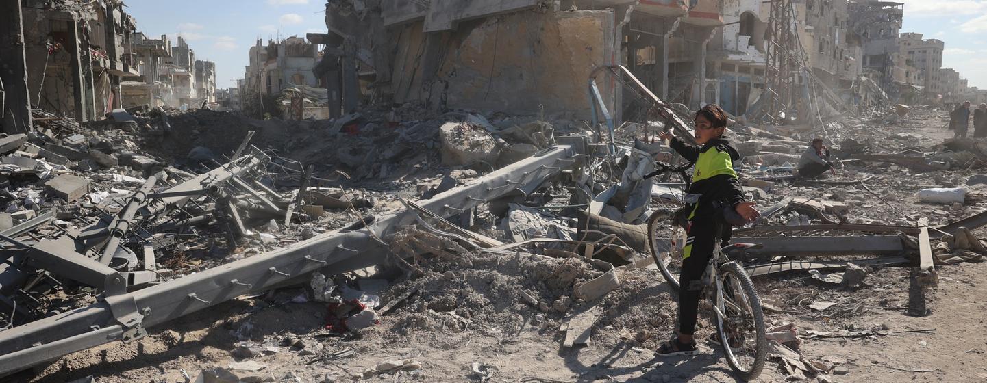 Gran parte de Gaza ha quedado destruida por la ofensiva israelí.