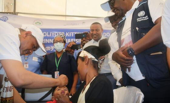 Более 26 миллионов детей в Эфиопии получили прививку от полиомиелита.