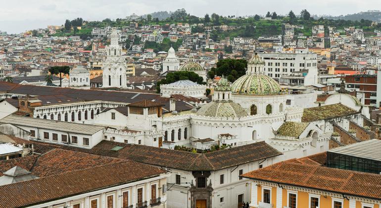 Centro histórico de Quito, capital de Ecuador