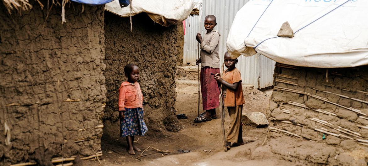 Лагерь перемещенных лиц на востоке ДРК.
