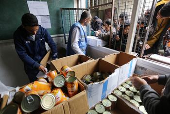UNRWA teams are working around the clock to distribute food to desperate Palestinians.
