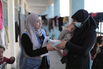 Des équipes de l'UNRWA continuent de distribuer de l'aide humanitaire à Gaza.