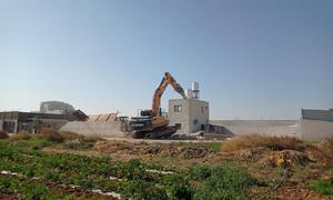 The Israeli authorities demolish buildings in in Jericho in December 2022.