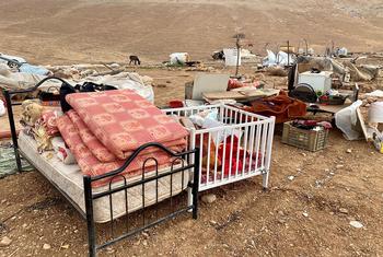 In the West Bank people have been forced to flee their homes.